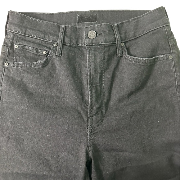 Mother Jeans Women Black Stretch With Pockets Size 27 - Picture 3 of 7